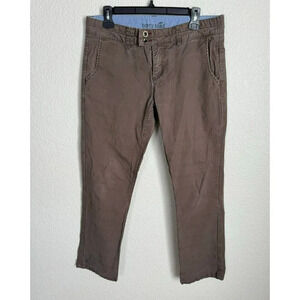 Women's Horny Toad Chino Pants Size 8 Straight Leg Brown Outdoor Hiking Casual